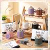 Yetene 36 Pcs Employee Appreciation Gift Bulk 13 oz Thank You for Awesome Ceramics Coffee Mugs Inspirational Makeup Bags Compact Mirrors Gift for Women Coworkers Staff Nurse Girls Teacher view 2