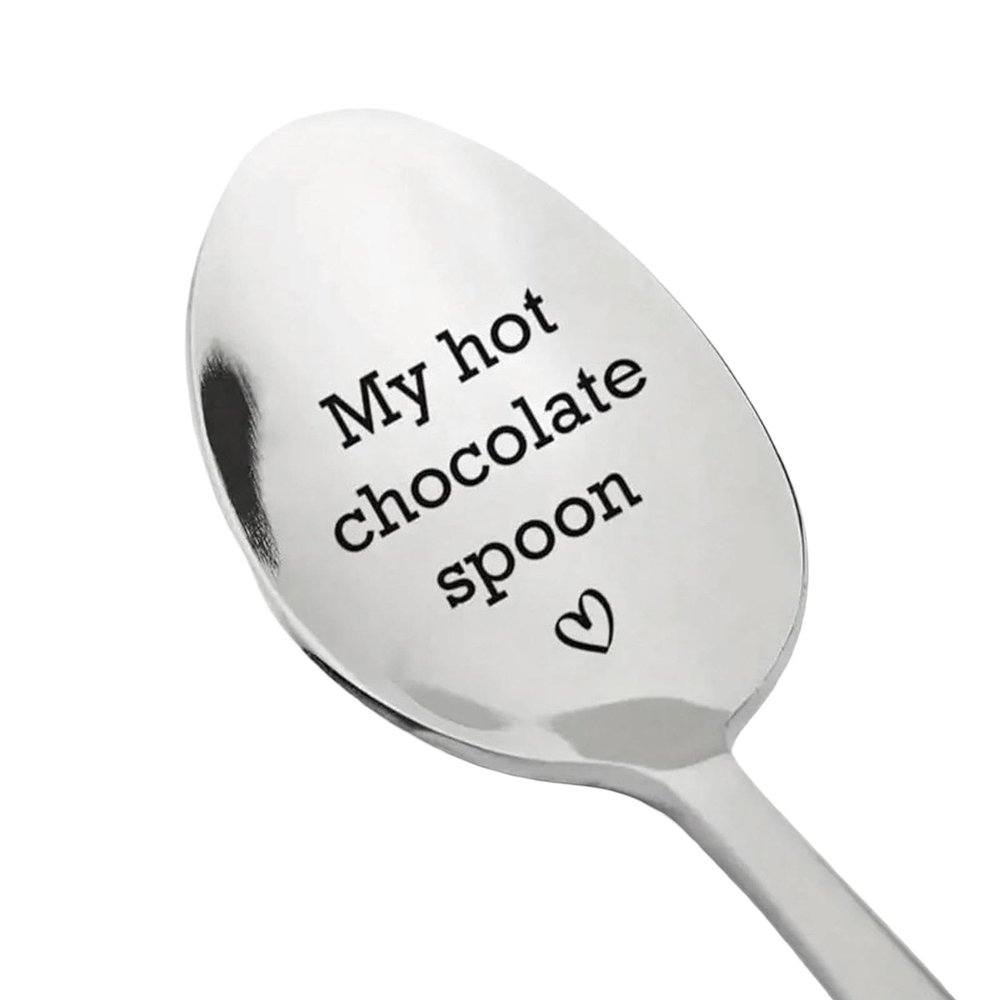 Hot Chocolate Spoon Gifts for Daughter Son Birthday Christmas Gifts for Hot Chocolate Lovers Dad Mum Retirement Gifts for Daddy Mummy Best Friend Friendship Gifts for Women Men Husband Wife Spoon Gift