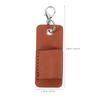 Alipis Portable Pu Leather Eyeglasses Sleeve with Buckle, Keychain Reading Glasses Holder, Compact Eyewear Storage Sleeve for Travel and Office Use view 2