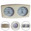 Real Time Temperature and Humidity Monitor for Sauna Rooms with Wooden Body and Analog Display 2 in 1 Functionality Compact Design view 2