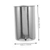 GARVALON Stainless Steel Disposable Bucket 1000ml Hanging Holder with Ergonomic Design Simple Household Bucket for Convenient Cleaning view 2