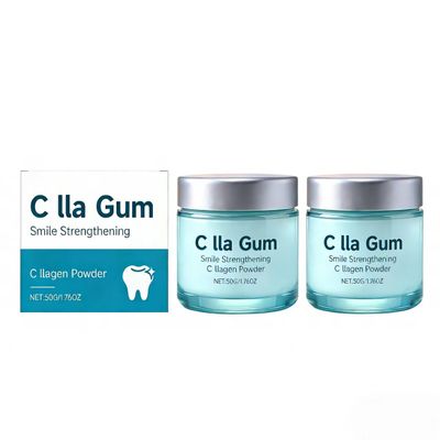 Collagum Smile Strengthening Collagen Powder,Hydroxyapatite Toothpaste Care Powder Protect Gum,for Brighter Smile, Reduced Sensitivity & Healthier Gums,2PCS