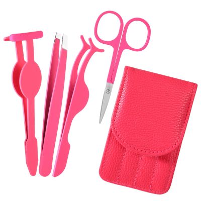 4 Pcs Eyelash Applicator Tool Lash Applicator Tool Kit DIY Eyelash Extension Tweezers Set Lash Tweezers Kit Professional Eye Lashes Applicators Tools for DIY Eyelashes Extension Cluster Lashes Removal