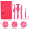 4 Pcs Eyelash Applicator Tool Lash Applicator Tool Kit DIY Eyelash Extension Tweezers Set Lash Tweezers Kit Professional Eye Lashes Applicators Tools for DIY Eyelashes Extension Cluster Lashes Removal view 3