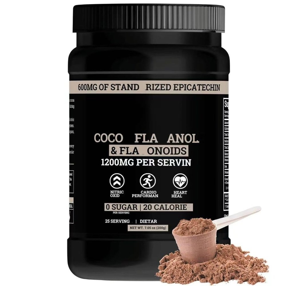 Flavanol-Cocoa-Powder 10x Flavanols Than Cocoa & 600mg Of Epicatechin For Health,1Pcs