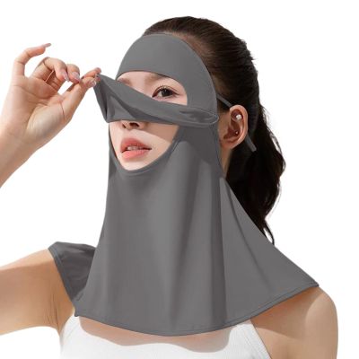 Anti-UV Face Shield - Sun Protection Face Cover, Breathable Neck Guard and Drinking Hole, Lightweight Outdoor Gear for Gardening Cycling Tennis Farming, Comfortable Sun Safety Accessory