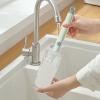 Sponge Bottle Cleaner Brushes,Dish Brush with Long Handle Deep Cleaning,Soft Dishwashing Foam Cleaning Brushes for Cups Mugs Kettles Wine Glasses Washing Up Brush,Flexible Head Gentle On Glass (Green) view 4