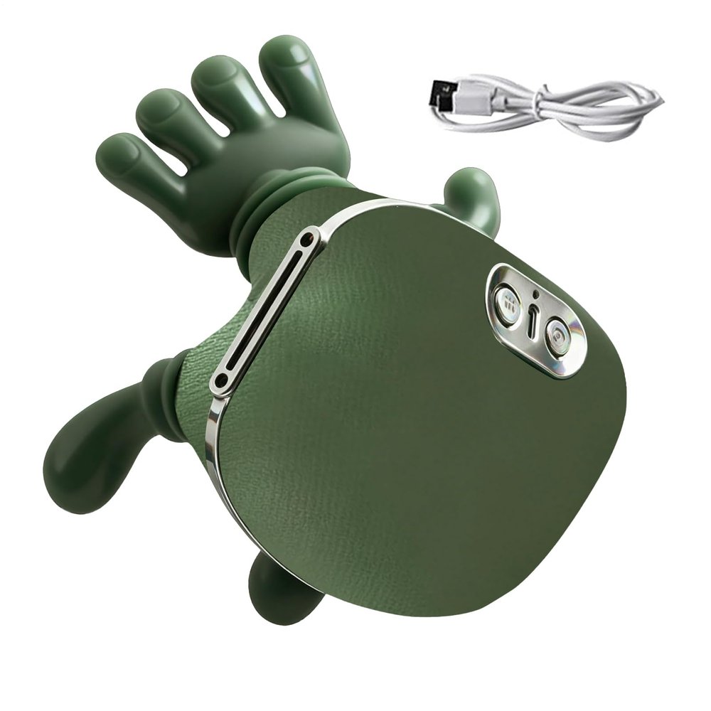 Neck Massager Hands - PU Leather, Back Massage Hand-Shaped | Bionic Hand Design Massage for Home Break After Exercise Daily Routine Bedtime Study Long Drive Weekend Holiday