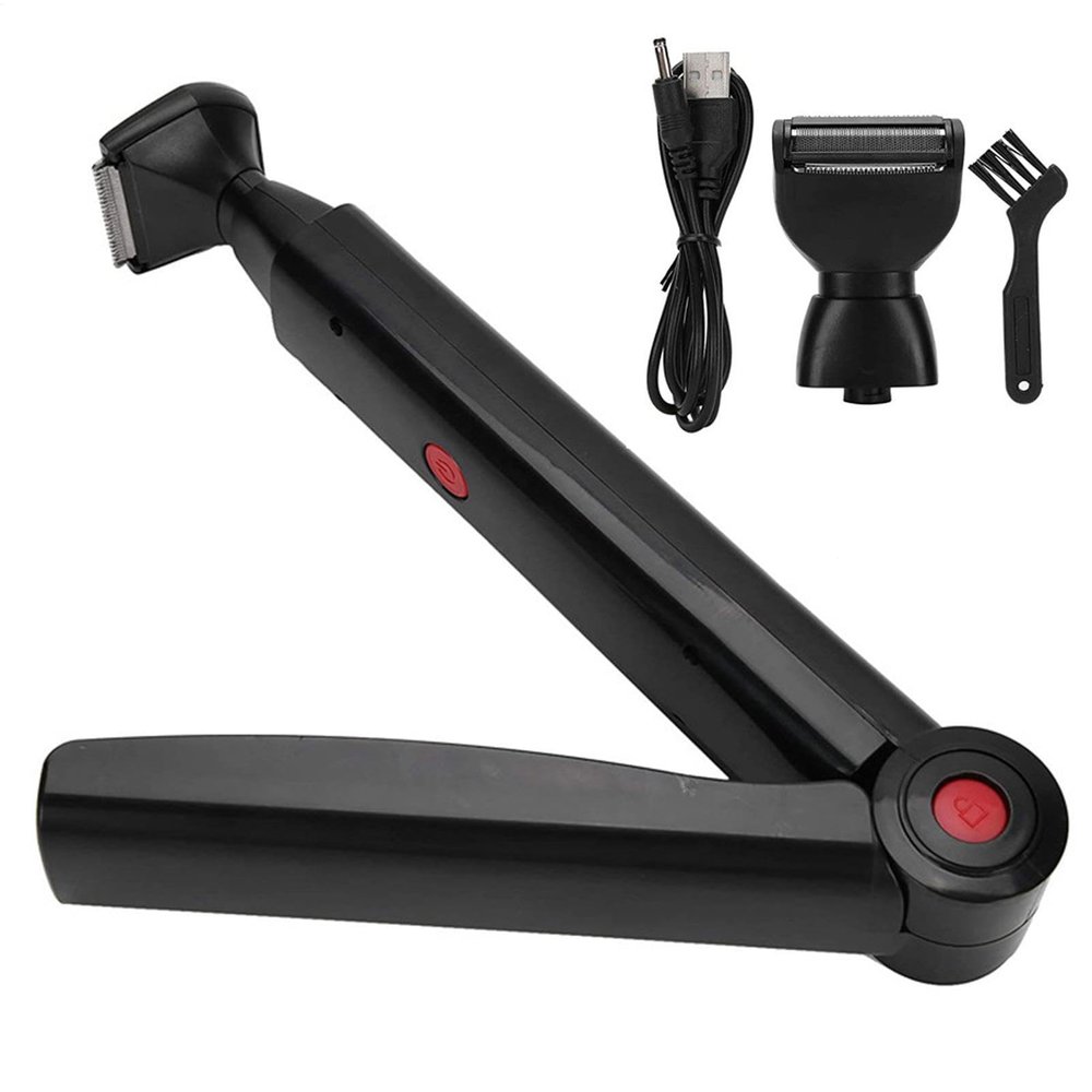 Back Shaver USB Rechargeable Shaver For Legs And Back, Portable Electric Body Hair Trimmer, Full Body Grooming Device, Easy Use Hair Removal Tool For Men, Women & Adults Grooming