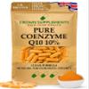Pure CoQ10 Capsules | Clean Formula Extracts | Q10 Supplement Ubiquinone for Women & Men | Crown Supplements UK (180 Capsules) view 1