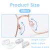 Shimmeroo 10 Pairs Silicone Glasses Nose Pads, Soft Anti-Slip Screw-in Nose Pads D-Shaped Eyeglass Grips Fit for Optical Sunglasses with Screws & 3-in-1 Screwdriver(2 Types) view 2