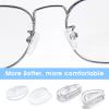 Shimmeroo 10 Pairs Silicone Glasses Nose Pads, Soft Anti-Slip Screw-in Nose Pads D-Shaped Eyeglass Grips Fit for Optical Sunglasses with Screws & 3-in-1 Screwdriver(2 Types) view 3