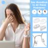 Shimmeroo 10 Pairs Silicone Glasses Nose Pads, Soft Anti-Slip Screw-in Nose Pads D-Shaped Eyeglass Grips Fit for Optical Sunglasses with Screws & 3-in-1 Screwdriver(2 Types) view 4