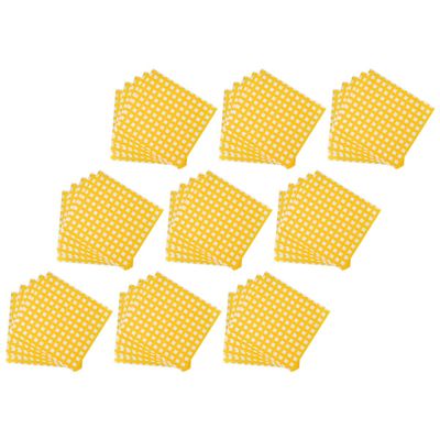 SUPVOX 100pcs Yellow Grease-Proof Sandwich Paper Wraps for Bakeries and Cafes, Oil-Resistant Food Grade Parchment Liner for Sandwiches and Snack Wrapping