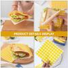 SUPVOX 100pcs Yellow Grease-Proof Sandwich Paper Wraps for Bakeries and Cafes, Oil-Resistant Food Grade Parchment Liner for Sandwiches and Snack Wrapping view 3