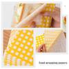 SUPVOX 100pcs Yellow Grease-Proof Sandwich Paper Wraps for Bakeries and Cafes, Oil-Resistant Food Grade Parchment Liner for Sandwiches and Snack Wrapping view 4