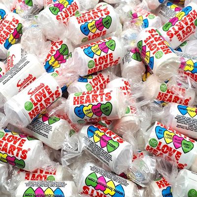 36 x Love Hearts Mini Rolls Candy Pack Sweet Treat Gift Idea Party Favours Romantic Sharing Wedding, Mothers Day, Birthday Table Fillers Retro Sugar Sweets Bulk Pick Mix