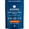 KOERO Magnesium Glycinate 1500mg (300mg Elemental) + Vitamin B6 High Absorption Chelated Magnesium Capsules Supports Sleep & Relaxation 120 Capsules UK Made view 1