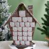 SHYYOULQE Holiday Seasonal Advents Calendar Houses Holiday Wood Advents Houses Calendar Christmas Countdowns with Decoration Christmas Countdowns Houses view 4