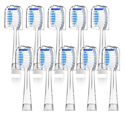10-Pack Kids Replacement Toothbrush Heads,Compatible with Seago SG513/SG977/SGEK6/DT-K6(Blue)