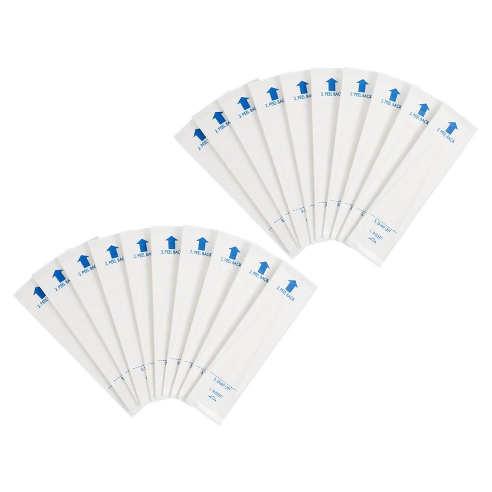 HOMSFOU 150pcs Disposable Covers for Paper Thermometers Sleeves for Clinic and Home Use Safe and Hygienic Cover for Oral Armpit Rectal Use