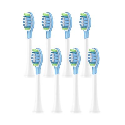 8Pcs Replacement Brush Heads,Compatible for Philips,HX6064 HX6930 HX6730 Sonic Electric Toothbrush(C3 White)