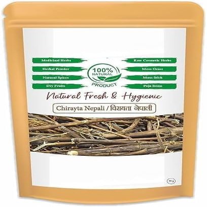 AR Chirayata Nepali Stick - 3.53Oz / 100g - Vellarugu - Nepali Whitehead - Chirayata - Andrographis Paniculata - Enicostemma Littorale