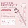 2026 New Elunara Shaver, 18cm Elunara Intimate Glide Pro Shaver, 2 in 1 Dual Head Razor for Women, Electric Bikini Trimmer, USB-C, Ipx7 Waterproof, for Woman Pubic Hair for Lip Underarm Body (Purple) view 4