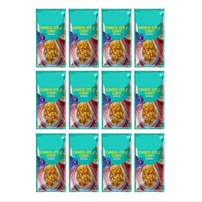 Chinese-Style Curry Recipe Mix, 35g, Free From Artificial Colours and Flavourings, Suitable for Vegetarians, Pack of 12