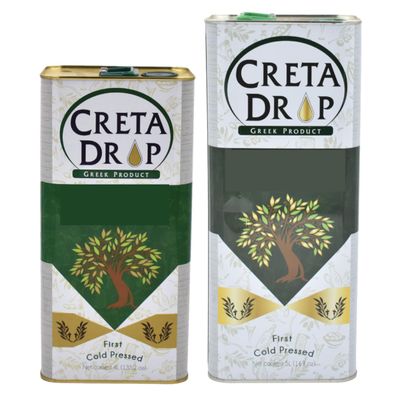 Creta Drop Extra Virgin Olive Oil, First Cold Pressed, Greek Product 3L.