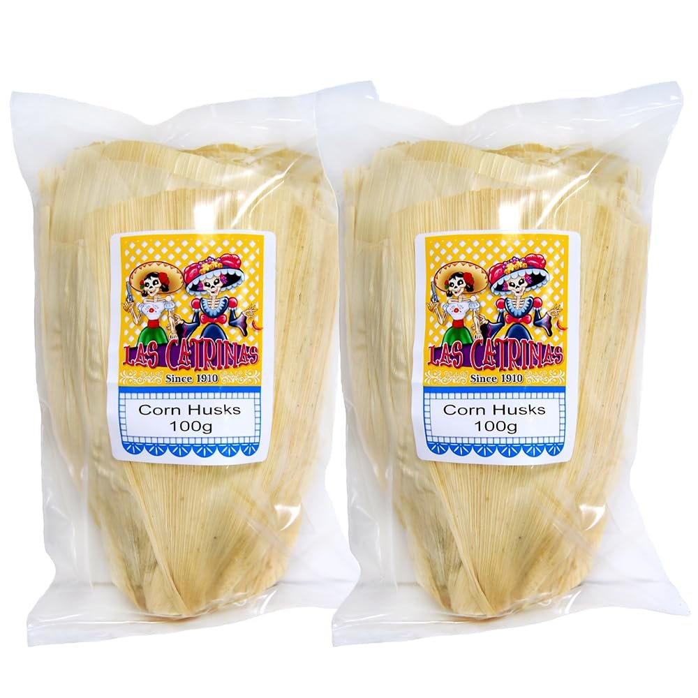 Corn Husks 100g (Pack of 2) | Dried Mexican Corn Husks for Tamales