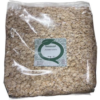 Queenswood Jumbo Porridge Oats 1kg Gluten-Containing Jumbo Oats for Breakfast & Baking