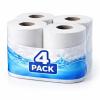 Quilted Toilet Roll, White 2-Ply, Pack of 4, 210 Sheets view 1