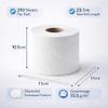 Quilted Toilet Roll, White 2-Ply, Pack of 4, 210 Sheets view 3