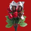 6 Chocolate Red Rose Bouquet Valentines Day Gift for Her | Romantic Chocolate Roses Arrangement | Unique Flowers & Chocolates Present for Girlfriend Wife Mum | Valentines I Love You Gift Idea UK view 3
