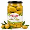 Anjoman Green Whole Olives Mammoth Size 358ml - Large Juicy Greek Green Olives with Pits, Mediterranean for Cooking & Gourmet Snacking view 1