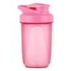 Alaoo Protein Shaker Bottle, Shaker Protein Shakes Plastic with Metal Stirring Ball, Leak Proof Flip Flop Lid Shake Bottle for Fitness Sports Gym for Men and Women, 400ml, Pink