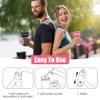 Alaoo Protein Shaker Bottle, Shaker Protein Shakes Plastic with Metal Stirring Ball, Leak Proof Flip Flop Lid Shake Bottle for Fitness Sports Gym for Men and Women, 400ml, Pink view 4