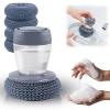 2026 New Comfort Grip Soap Dispensing Kitchen Scrub with 4 Cleaning Balls, Automatic Liquid Pot Brush with Soap Dispenser, Replaceable Cleaning Brush (1PC) view 1