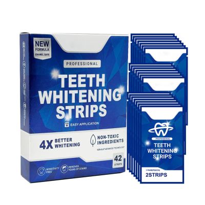 Bettinay Teeth Whitening Strips, White Strips Kit for Gentle Effective Removing Coffee, Wine, Smoke Stains, Safe for Sensitive Teeth
