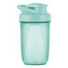 Alaoo Protein Shaker Bottle, Shaker Protein Shakes Plastic with Metal Stirring Ball, Leak Proof Flip Flop Lid Shake Bottle for Fitness Sports Gym for Men and Women, 400ml, Green view 1