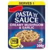 Pasta 'n' Sauce Creamy Mushroom & Garlic, Microwave Ready Meal, 200g, No Artificial Colours or Preservatives,Pack Of 2 view 3