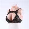 MYUYEE High Neck Half Length Realistic Silicone Breast Forms Fake Breast Boobs Enhancer Cotton Filler Suitable For Mastectomy Prosthesis Weddings Christmas H(Natural Skin-D) view 2