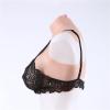MYUYEE High Neck Half Length Realistic Silicone Breast Forms Fake Breast Boobs Enhancer Cotton Filler Suitable For Mastectomy Prosthesis Weddings Christmas H(Natural Skin-D) view 3