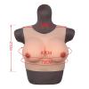 MYUYEE Round Neck Half Length Silicone Breast Forms Fake Breast Boobs Enhancers Cotton Filler Suitable For Mastectomy Prosthetic Halloween Christmas Cosplay (D~1400G) view 2