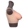 MYUYEE Round Neck Half Length Silicone Breast Forms Fake Breast Boobs Enhancers Cotton Filler Suitable For Mastectomy Prosthetic Halloween Christmas Cosplay (D~1400G) view 3