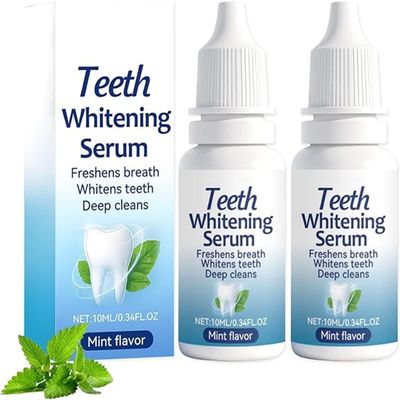 LBMLBM NanoHAP Tooth Defense Serum Deep-Fusion Enamel Reconstruction Serum, Teeth Whitening Drop, Dental Cavity Healing Tooth Armor, Freshens Breath and Whitens Teeth (2 Pcs)