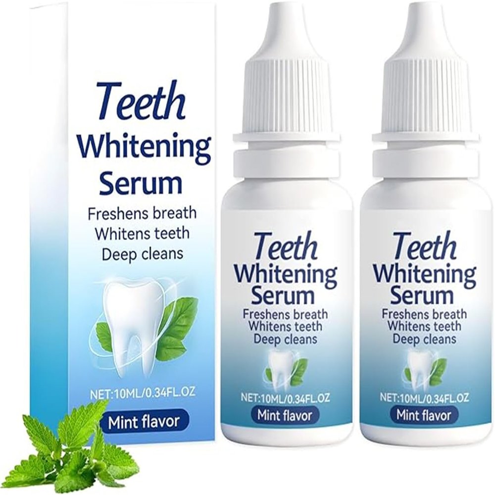 LBMLBM NanoHAP Tooth Defense Serum Deep-Fusion Enamel Reconstruction Serum, Teeth Whitening Drop, Dental Cavity Healing Tooth Armor, Freshens Breath and Whitens Teeth (2 Pcs)