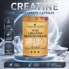 Pure Creatine Monohydrate Capsules | Clean Micronised Formula Easy Absorption | High Strength Beet Root Supplement | Crown Supplements UK (180 Capsules) view 3