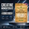 Pure Creatine Monohydrate Capsules | Clean Micronised Formula Easy Absorption | High Strength Beet Root Supplement | Crown Supplements UK (180 Capsules) view 4